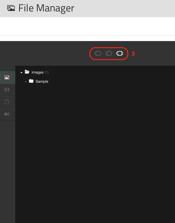 Alberatura delle cartelle di File Manager