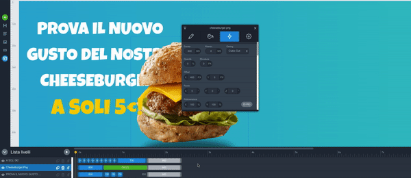 Modifica animazione Slide