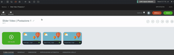 Anteprima Slider con Slide video