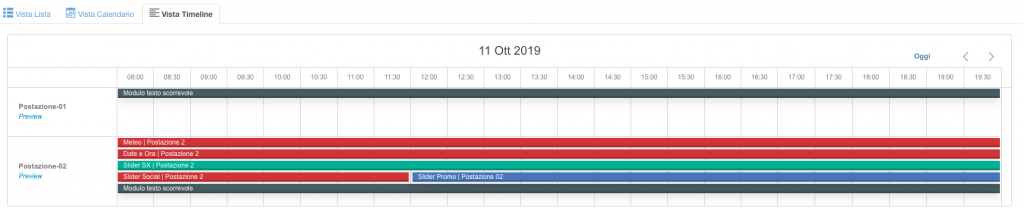 Vista Timeline