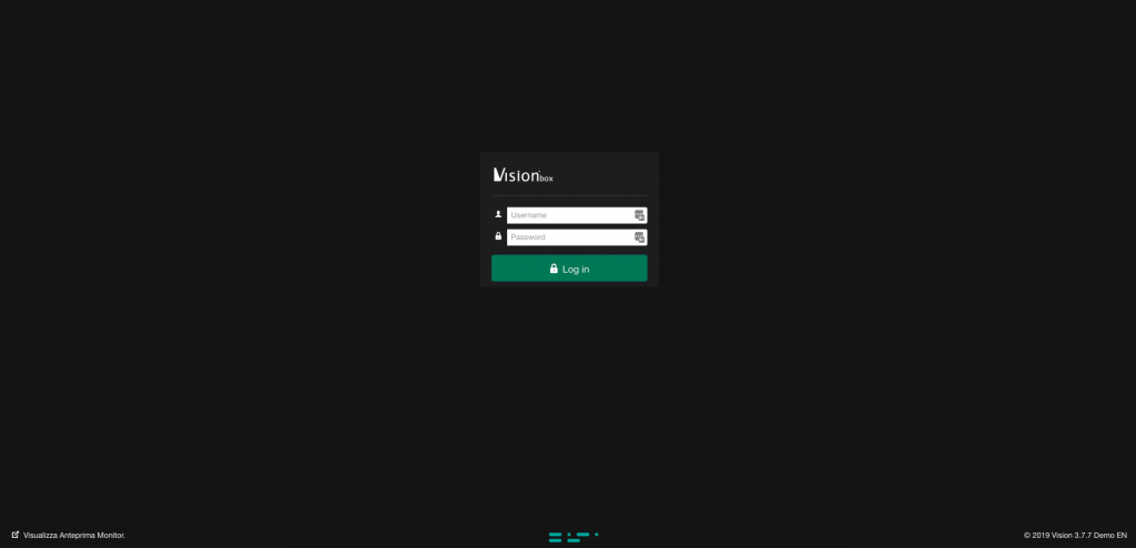 Login window