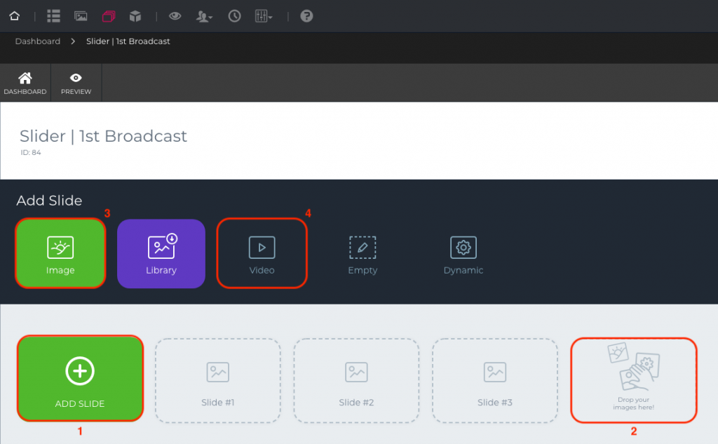 Add image and video Slides