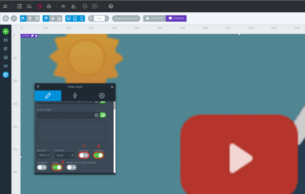 Video Layer window