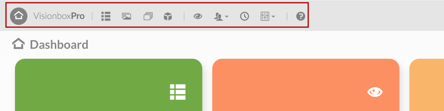 Interface | Docs Visionbox